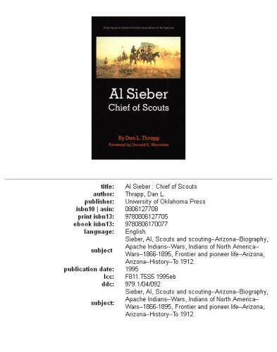 Al Sieber: Chief of Scouts