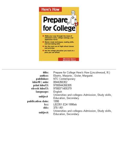 Prepare for College (Here's How)