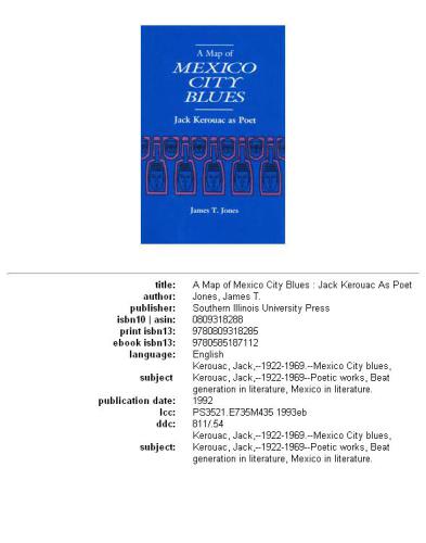 Map of the Mexico City Blues