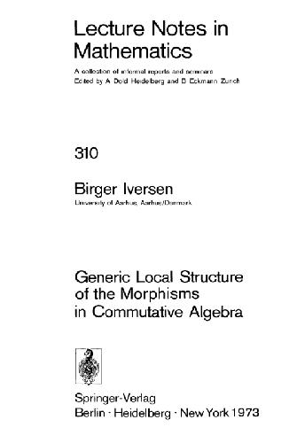 Generic Local Structure of the Morphisms in Commutative Algebra
