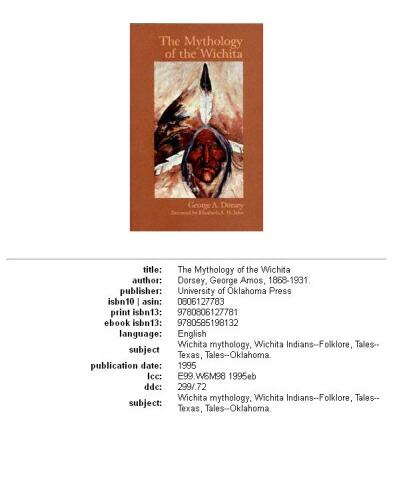 The Mythology of the Wichita