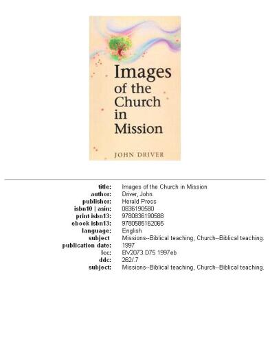 Images of the Church in Mission