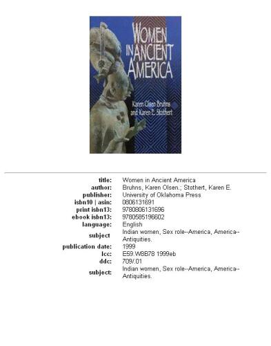 Women in Ancient America