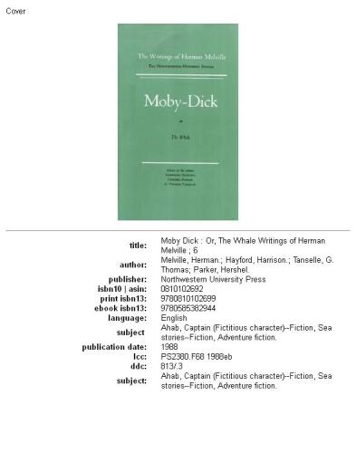 Moby Dick, or The Whale: Volume 6, Scholarly Edition (Melville)