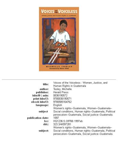 Voices of the Voiceless: Women, Justice, and Human Rights in Guatemala