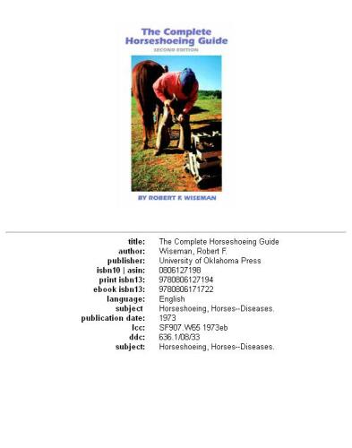 The Complete Horseshoeing Guide