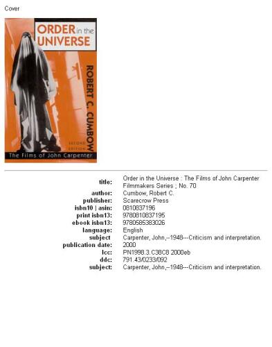 Order in the Universe