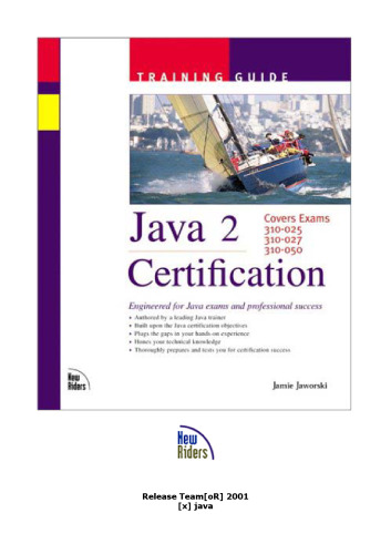 Java 2 Certification Training Guide