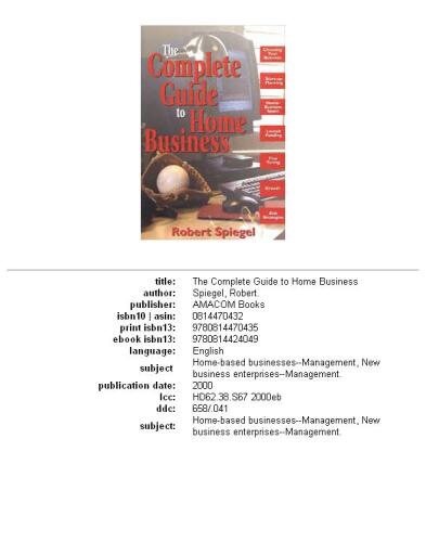 Complete Guide to Home Business