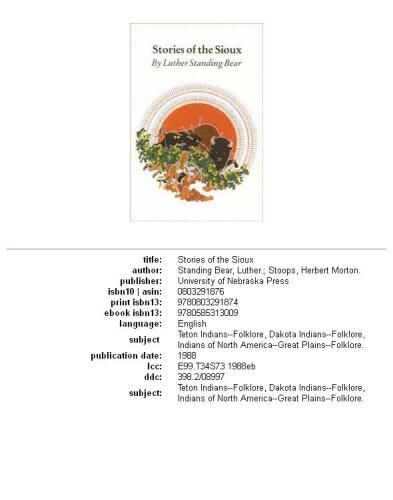 Stories of the Sioux