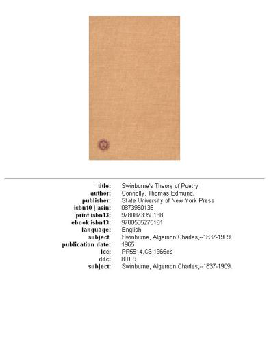 Swinburne's Theory of Poetry