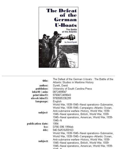 The Defeat of the German U-Boats: The Battle of the Atlantic (Studies in Maritime History)