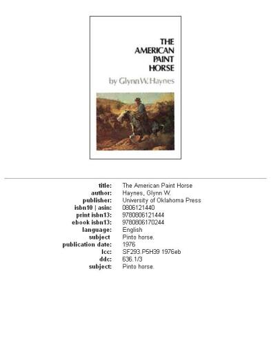 The American Paint Horse  Animals   Pets 