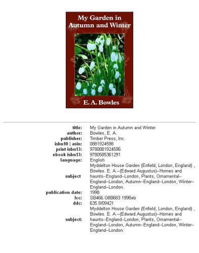 My Garden in Autumn and Winter (My Garden Series)