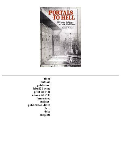 Portals to Hell: The Military Prisons of the Civil War