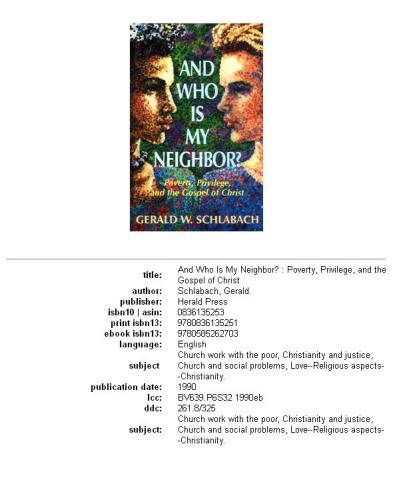 And Who Is My Neighbor?: Poverty, Privilege, and the Gospel of Christ