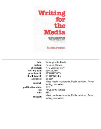 Writing for the Media