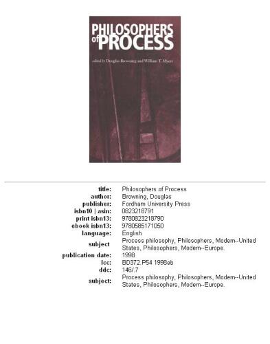 Philosophers of Process