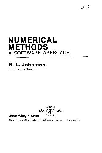 Numerical Methods
