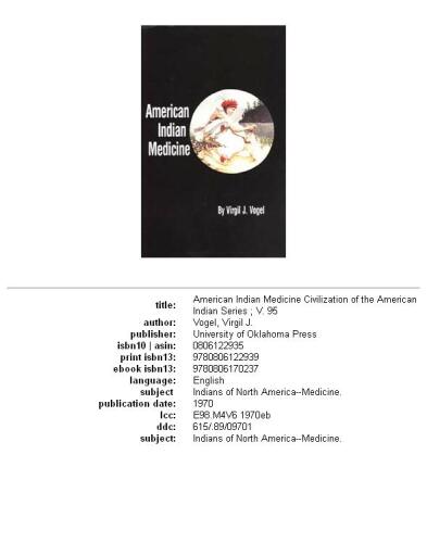 American Indian Medicine