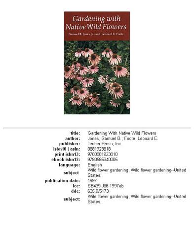 Gardening with Native Wildflowers