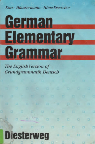 German Elementary Grammar