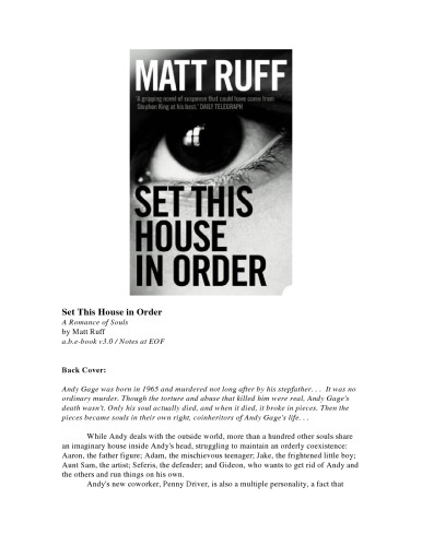 Set This House in Order: A Romance of Souls