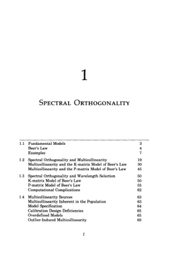 Mathematical Analysis of Spectral Orthogonality (Practical Spectroscopy)