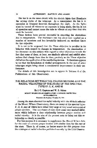 On the Relation Between the Proper Motions and the Radial Velocities of the Stars of the Spectral Types F, G, K, and M