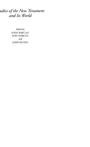 Paul, Poverty and Survival (Studies Of The New Testament And Its World)