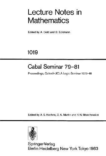 Cabal Seminar, 79-81