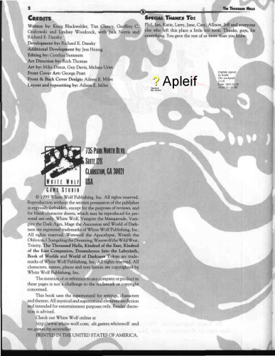 The 1000 Hells (Kindred of the East)