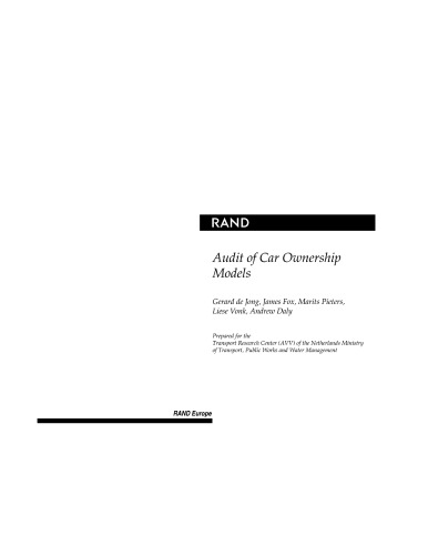 Audit of Car Ownership Models