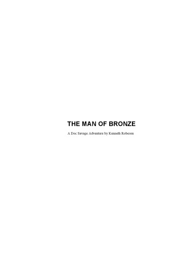 Doc Savage - Man of Bronze
