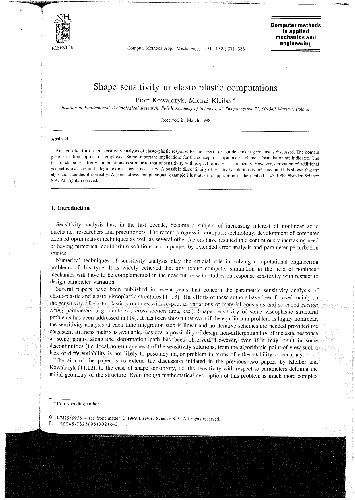 Shape sensitivity in elasto-plastic computations