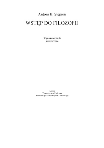 Wstęp do filozofii