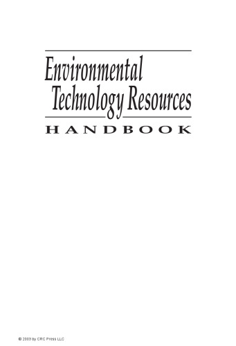 Environmental Technology Resources Handbook
