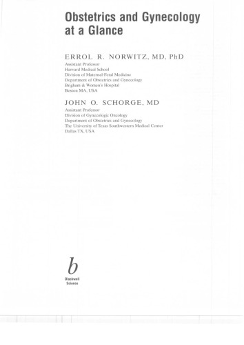 Obstetrics and Gynecology at a Glance (At a Glance (Blackwell))