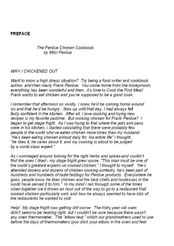 The Perdue Chicken Cookbook