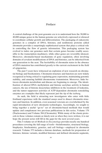 Chromatin and Chromatin Remodeling Enzymes, Part B