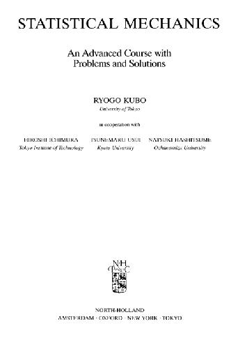 Statistical Mechanics: An Advanced Course with Problems and Solutions