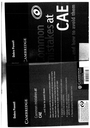 Common Mistakes at CAE...and How to Avoid Them