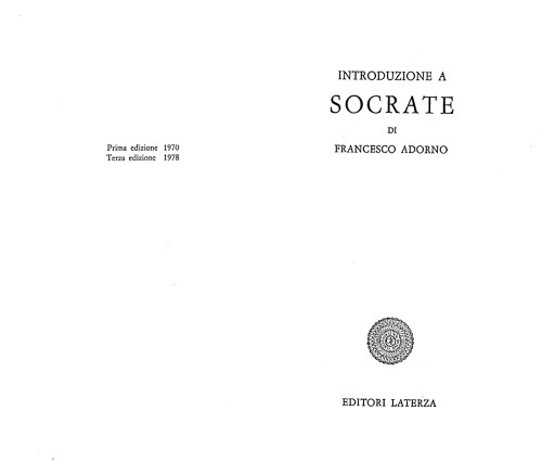 Introduzione a Socrate