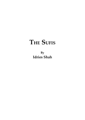 The Sufis
