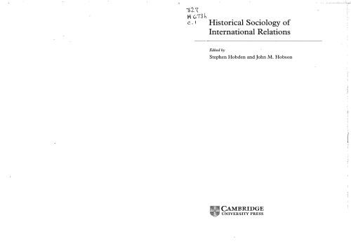 Historical sociology of international relations