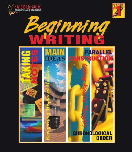 Beginning Writing 1 (Curriculum Binders (Reproducibles))