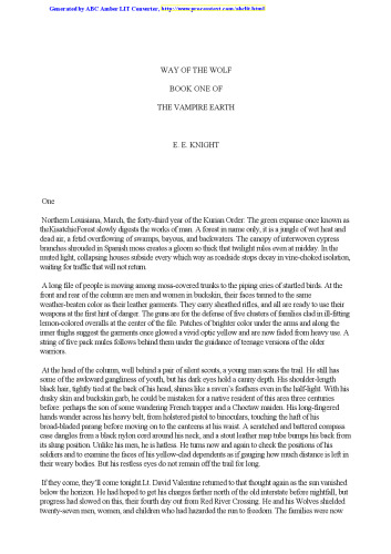 Way of the Wolf (The Vampire Earth, Book 1)