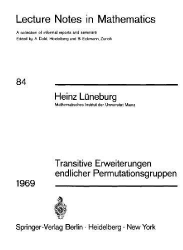 Transitive Erweiterungen endlicher Permutationsgruppen
