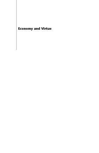 Economy and Virtue