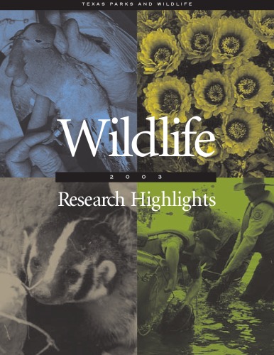 Wildlife Research Highlights 2003